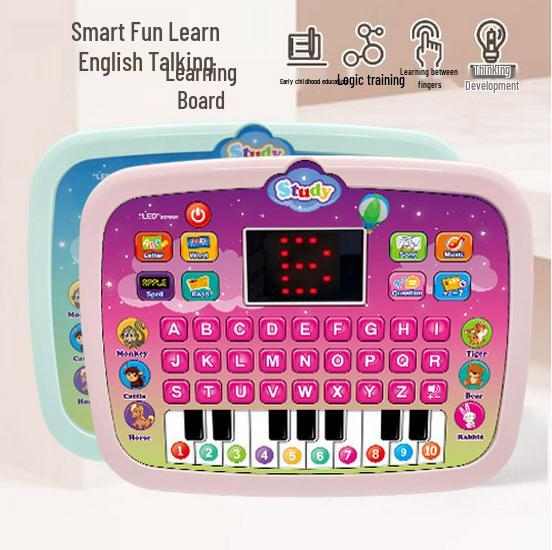 Multifunctional Children's English Learning Tablet with Smart LED Display