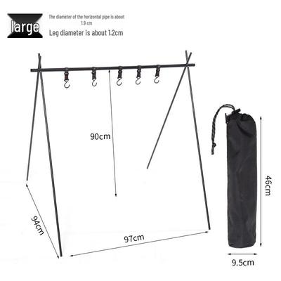 Yizi Xiaojie Explorer Camping Portable Triangle Storage Rack with Lamp Pole