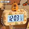Capybara Cartoon Wooden DIY Creative Alarm Clock - High Appearance Mini Digital Clock
