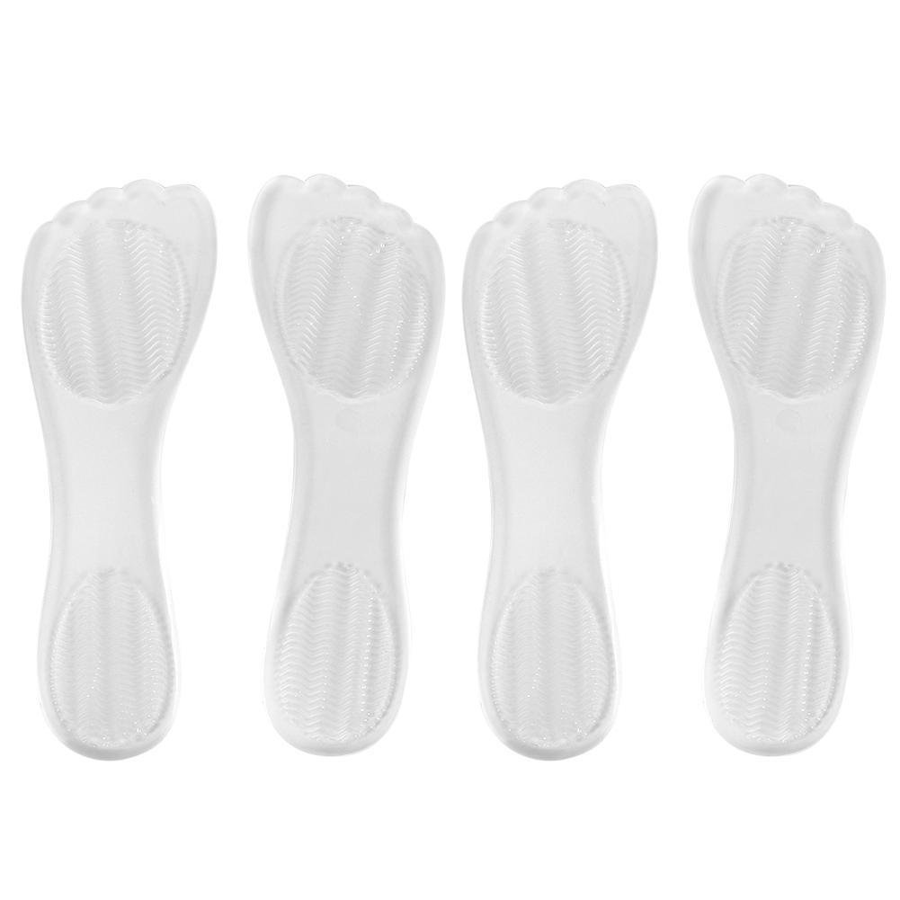 2 Perechi Tampoane 3/4 Picior Silicon Transparent Masaj Anti Șoc Tampoane Pantofi pentru Tocuri Înalte