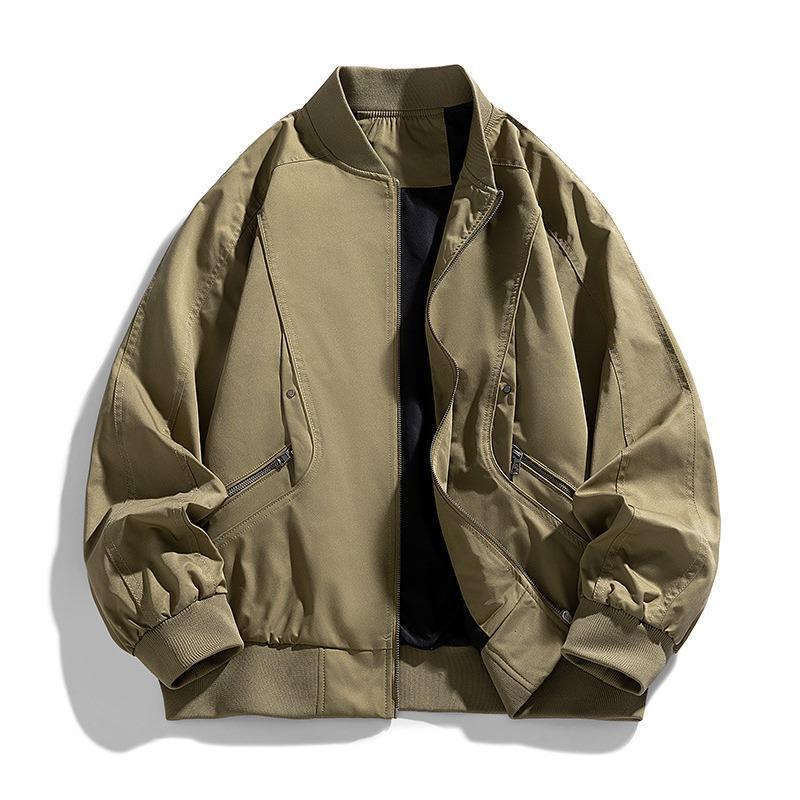 2025 Spring and Autumn American Fashion Brand Flight Suit Jacket, Men's and Women's Baseball Collar Jackets, Loose Jackets, and Padded Jackets