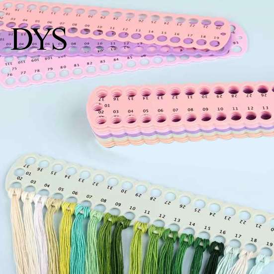 Embroidery Thread Storage Board Cross Stitch Winding with Numbers, Plastic DIY Craft Tool Holder Plate, Floss Organizer Bobbin for Projects