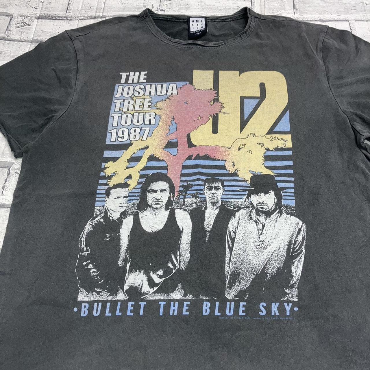 U2 the Joshua Tree tour 1987 Black short sleeve T-shirt classic NH15590 S
