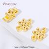 18K Gold Plated Brass Chinese Knot Spacer Beads For Jewelry,Metal Separator Beads,Wholesale DIY Bracelet Necklace Accessories