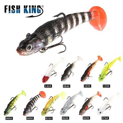 FishKing Lead Jig Soft Lure For Pike Muskie Bass Minnow Lure Length 8CM 10CM Weight 9G 21.5G