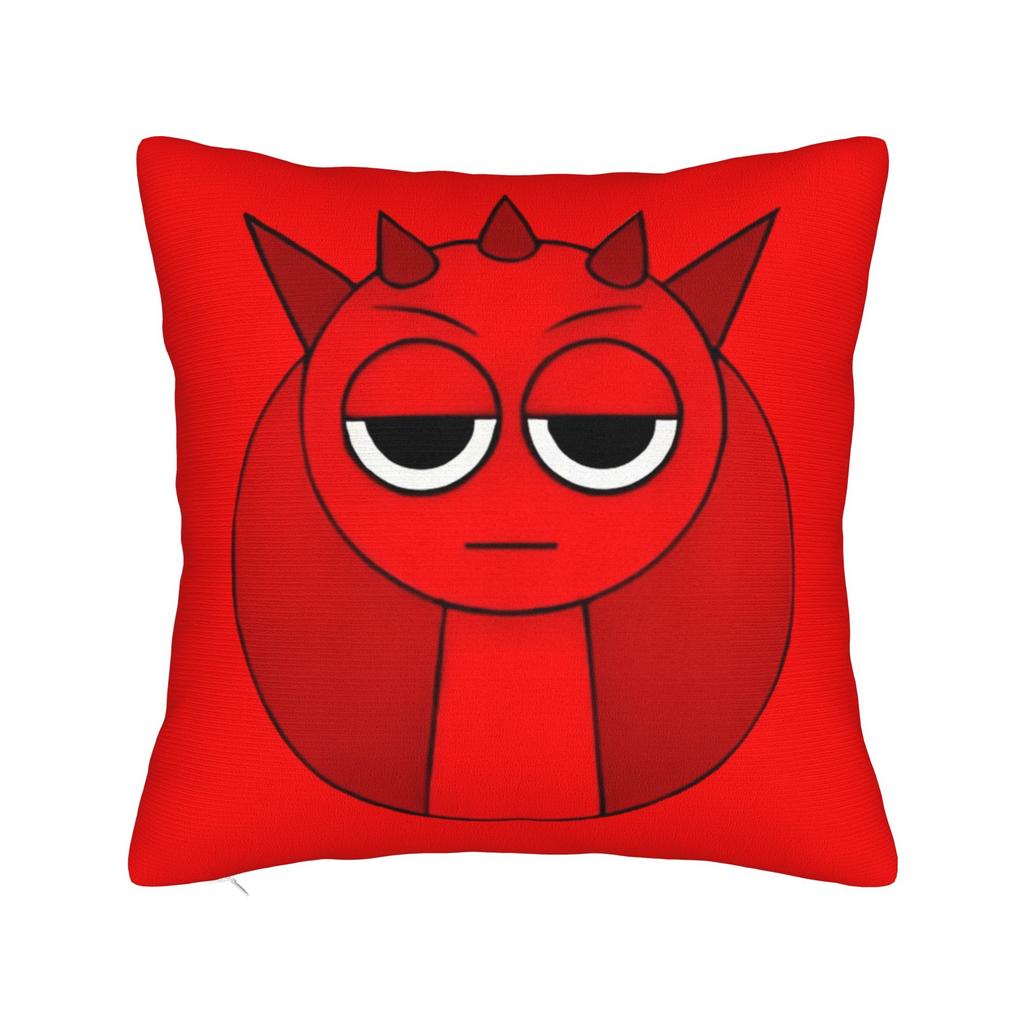 Sprunki Grey Oren Funbot Square Pillow Covers Polyester Home Beats Game Cushion Case Cool Home Decoration Pillowcase