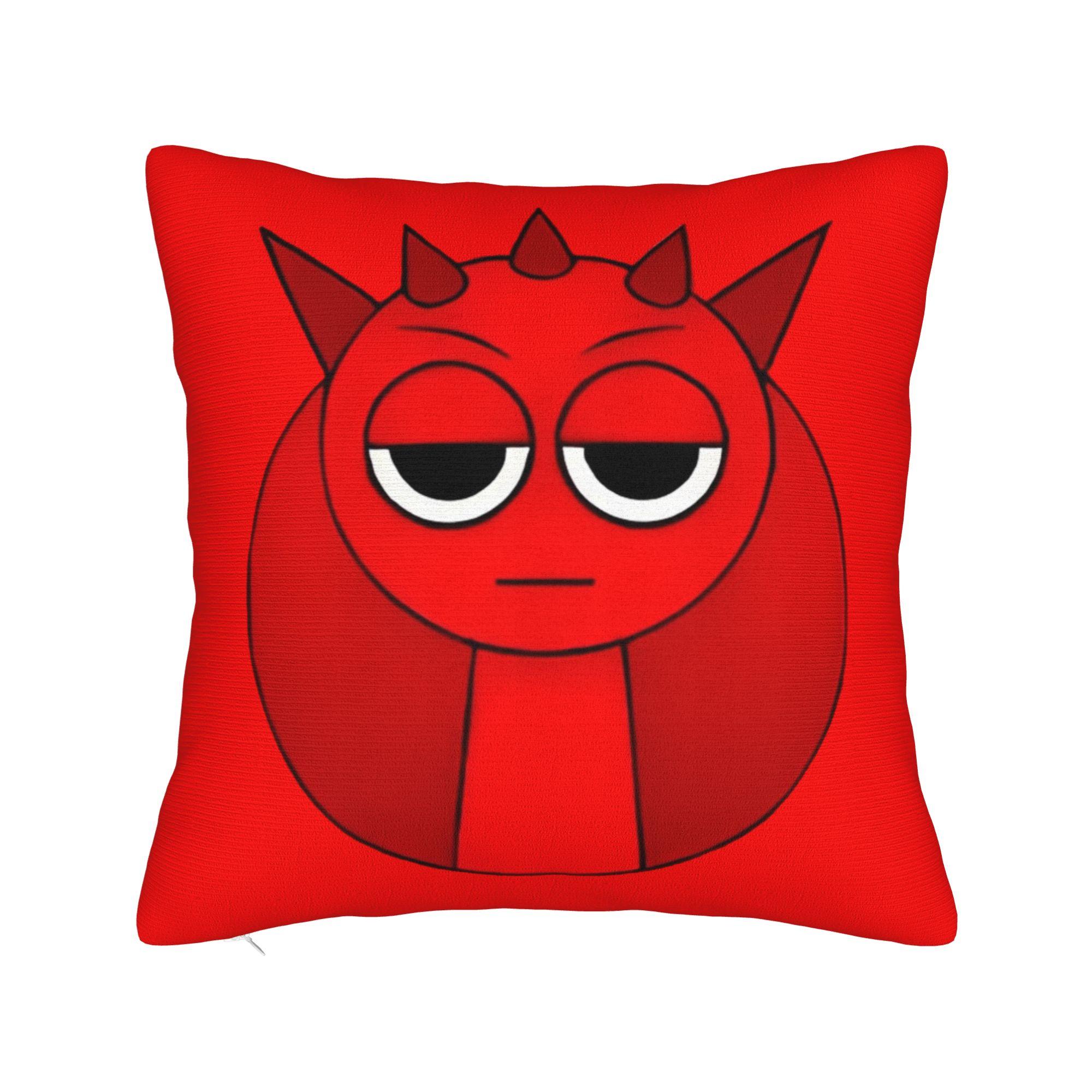 Tunner Sprunki Kussensloop Polyester Kussenhoes Cadeau Cartoon Spel Kussenhoes Hoes Stoel Vierkant 40*40cm 40x40cm