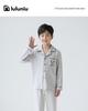 Lulu Cow 2025 Spring & Autumn Boys' Cotton Pajama Set - Long-Sleeved for Kids