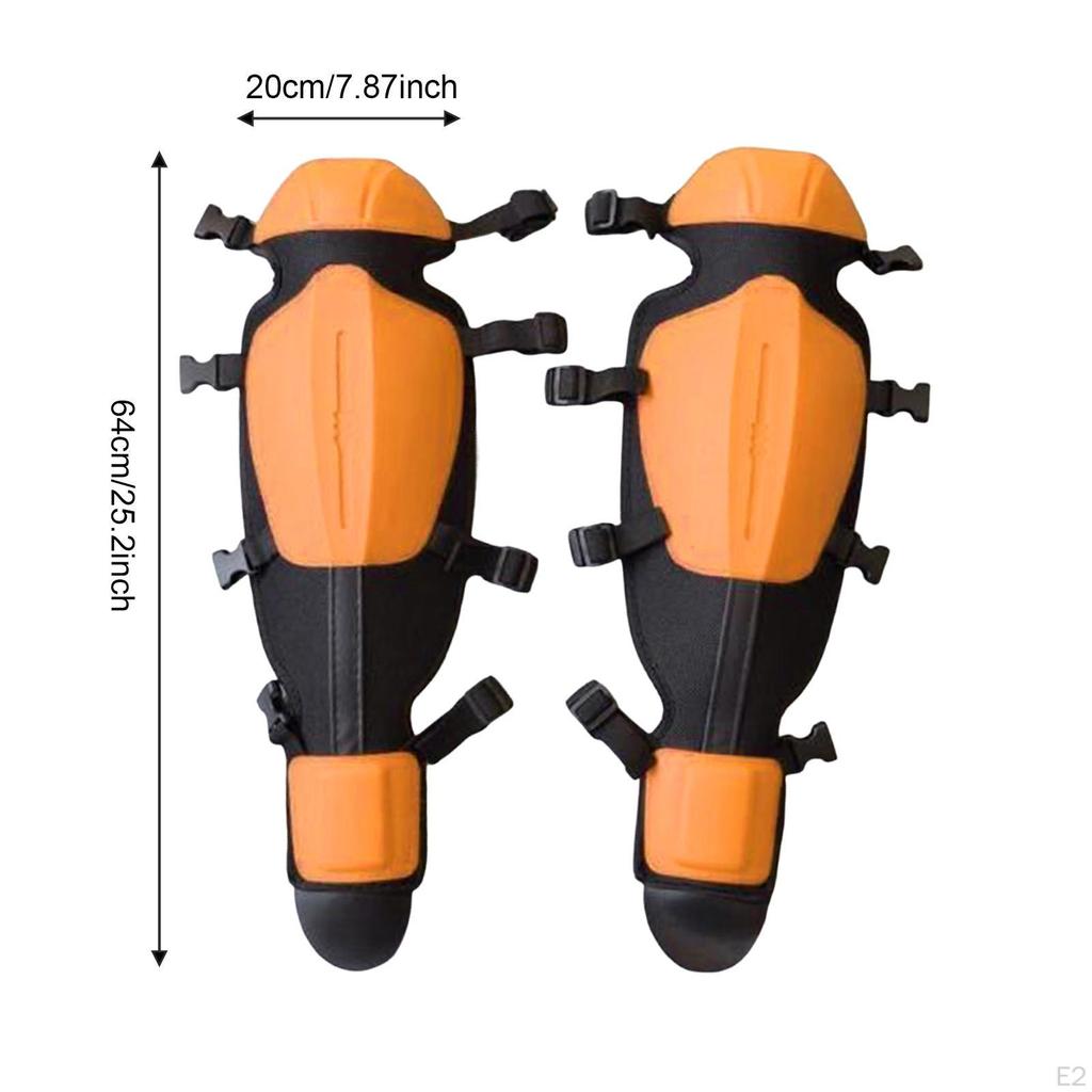 2x Gardening Knee Pads Leg Protector Protection Comfortable Mowing Shin Guards Adjustable for
