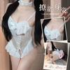 Sexy Pajamas, High-end Large-size Lace Suspender Pajamas, Ice Silk Jumpsuits, Couples, Fun Underwear