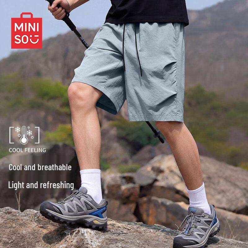 

MINISO Men s Summer Ice Silk Outdoor Cargo Shorts L