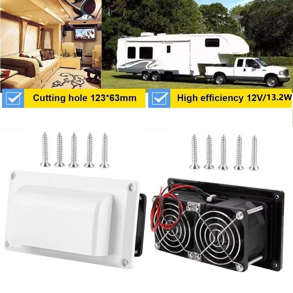 13.2W Range Hood Exhaust Fan Durable Side Air Vent Quick Exhaust Fan  Camper Trailer