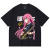 230 g/m² 100% bavlna Bocchi The Rock V4 Potisk Unisex T-shirt z těžké bavlny