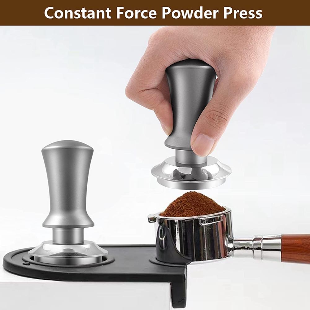 ABBY-Coffee Tamper, Espresso Tamper, Premium Barista Tamper With Calibrated Spring, Stainless Steel Base Tamper