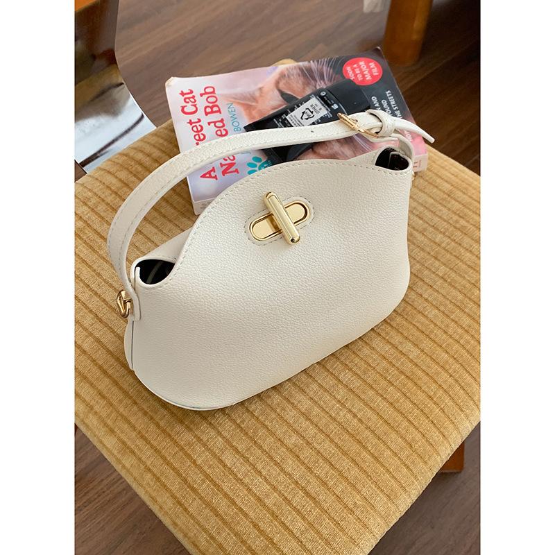 

Fashionable Handbag, Simple Bucket Bag for Female Office Workers, Versatile Single-shoulder Crossbody Bag without pendant