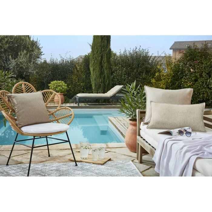 "Naïa Outdoor" Cushion Cover All Sizes The Butterfly Effect - Naîa Sand - Cushion Cover 60 X 60 Cm