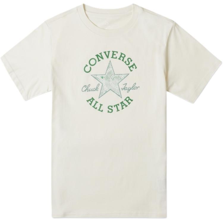 (WMNS) Converse Chuck Patch Infill T-Shirt Asia Sizing  White Green  Women s 10026362-A04 M