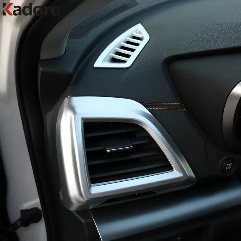 For Subaru XV Crosstrek 2018-  SUV Carbon Fiber Front Side Air Condition Vent Outlet Cover Trim Interior Accessories