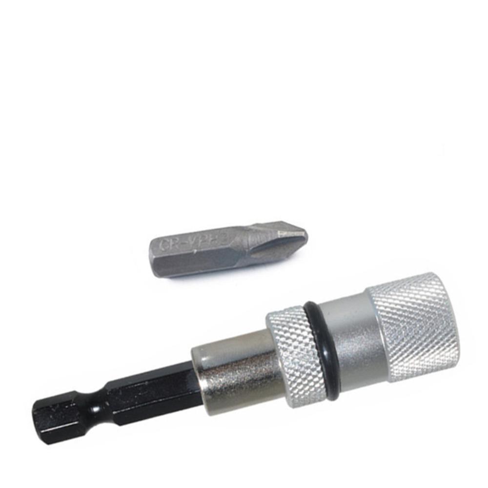 

Adjustable Screwdriver Bit Holder with Magnetic Steel Bit Connecting Rod High Hardness with Phillips Screwdriver Bits срібний