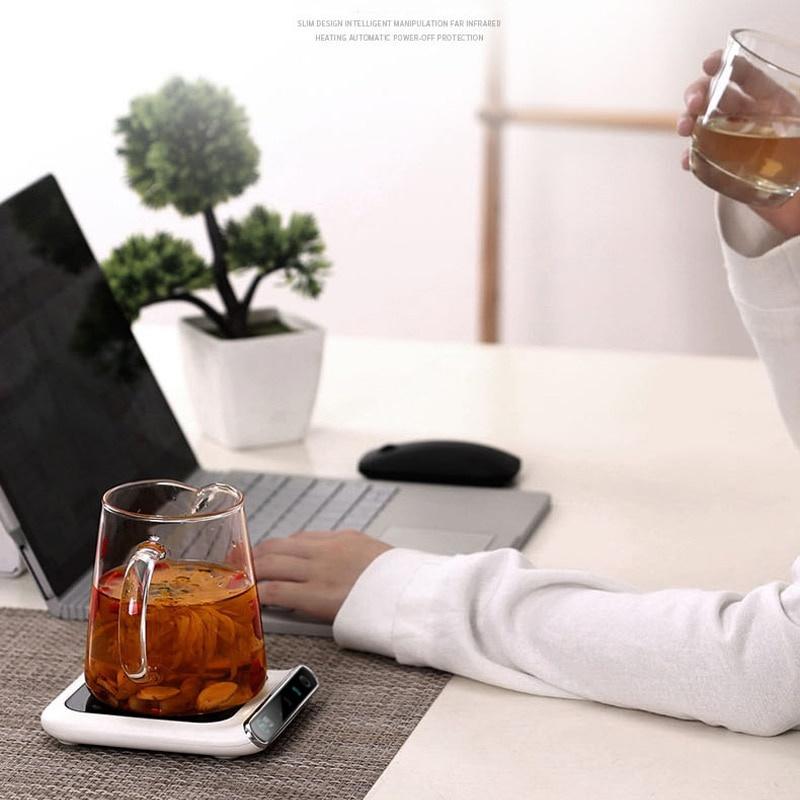 Aquecedor de Caneca de Café USB Portátil Uso Casa Escritório 3 Configurações de Temperatura 5V Mini Aquecedor de Copo Placa Elétrica Aquecedor de Caneca Porta-copos