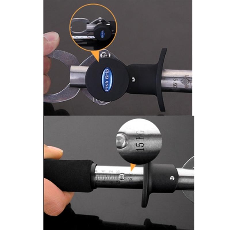 Stainless Steel Fishing Gripper Fish Control Device with Weight Scale Fish Controller Tool Fish Grip Catcher