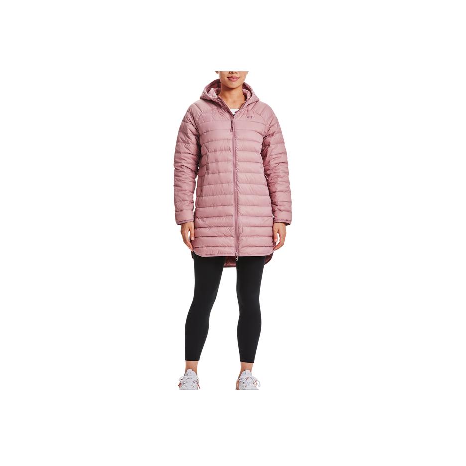 Under Armour Storm Armour 2.0 Mid-Length Hooded Down Jacket Women Outerwear Pink 1372649-697