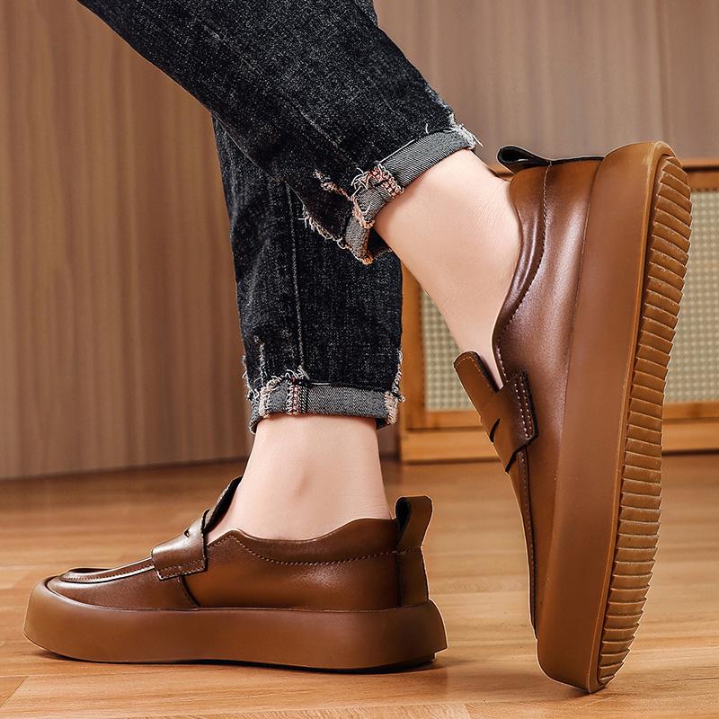 Fashion Comfortable Men's Casual Shoes New Fashion Driving Shoes Man Genuine Leather Loafers Comfy Moccasins Slip On Business Footwear