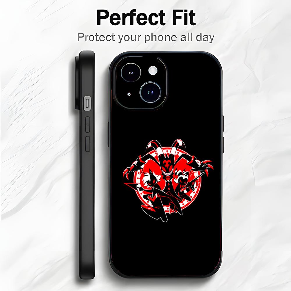 Edgy American Cartoon H-Hazbin Hotel Phone Case Phone Case Soft Packaging Lightweight For iPhone17 16 15 14 13ProMax
