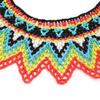 Ethnic Style Bead Chunky Necklace Bohemian Multicolor Multilayer Beaded Choker Handmade Classic Woven Choker Necklace Girls Gift