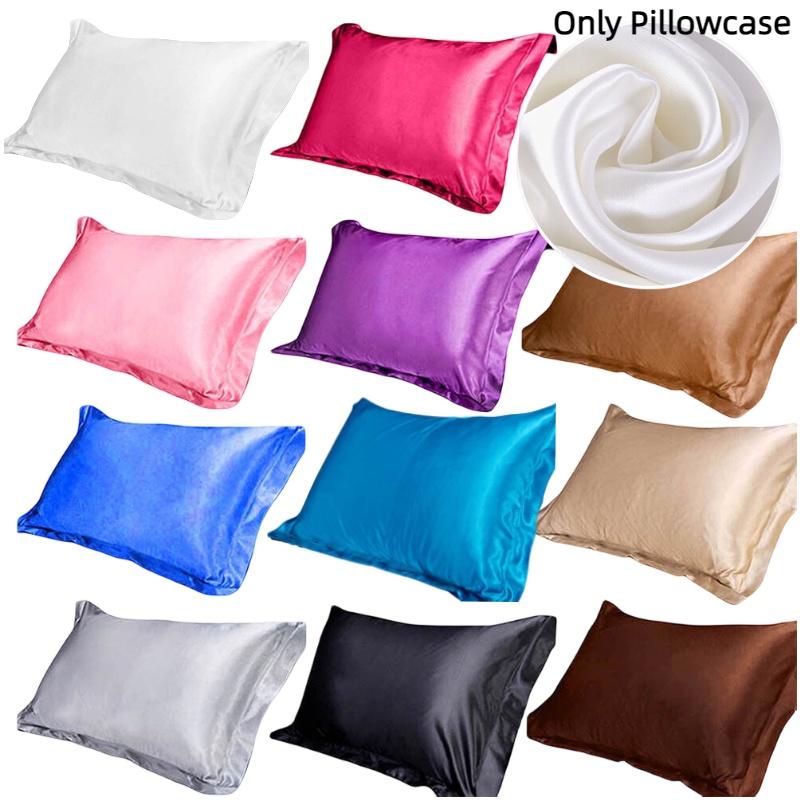 Luxurious Single Pillowcase For Summer Soft And Smooth Silk-like Polyester Fiber Fabric