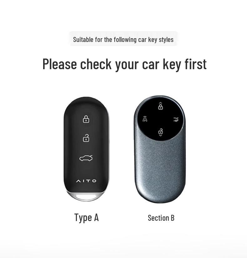 AITO M9 Key Case: Original Car Color, 2025 New M8 Protective Shell, M7 Buckle, M5 Bag Automotive Accessories