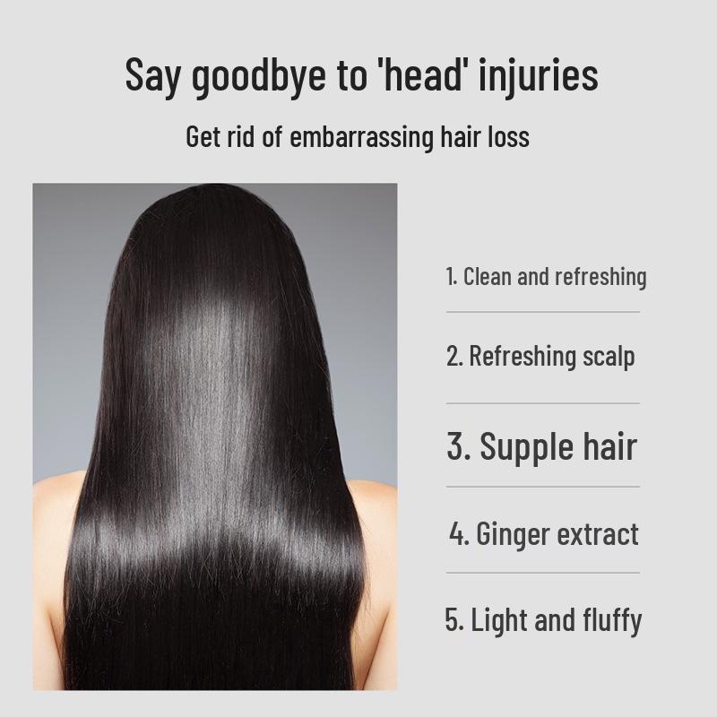 Ingwer Seidenglatt Anti-Schuppen Shampoo: Reinigt, Spendet Feuchtigkeit und Revitalisiert Trockenes, Krauses Haar mit Spliss