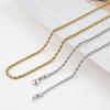 European & American Twist Chain Luxury Titanium Steel Clavicle Necklace