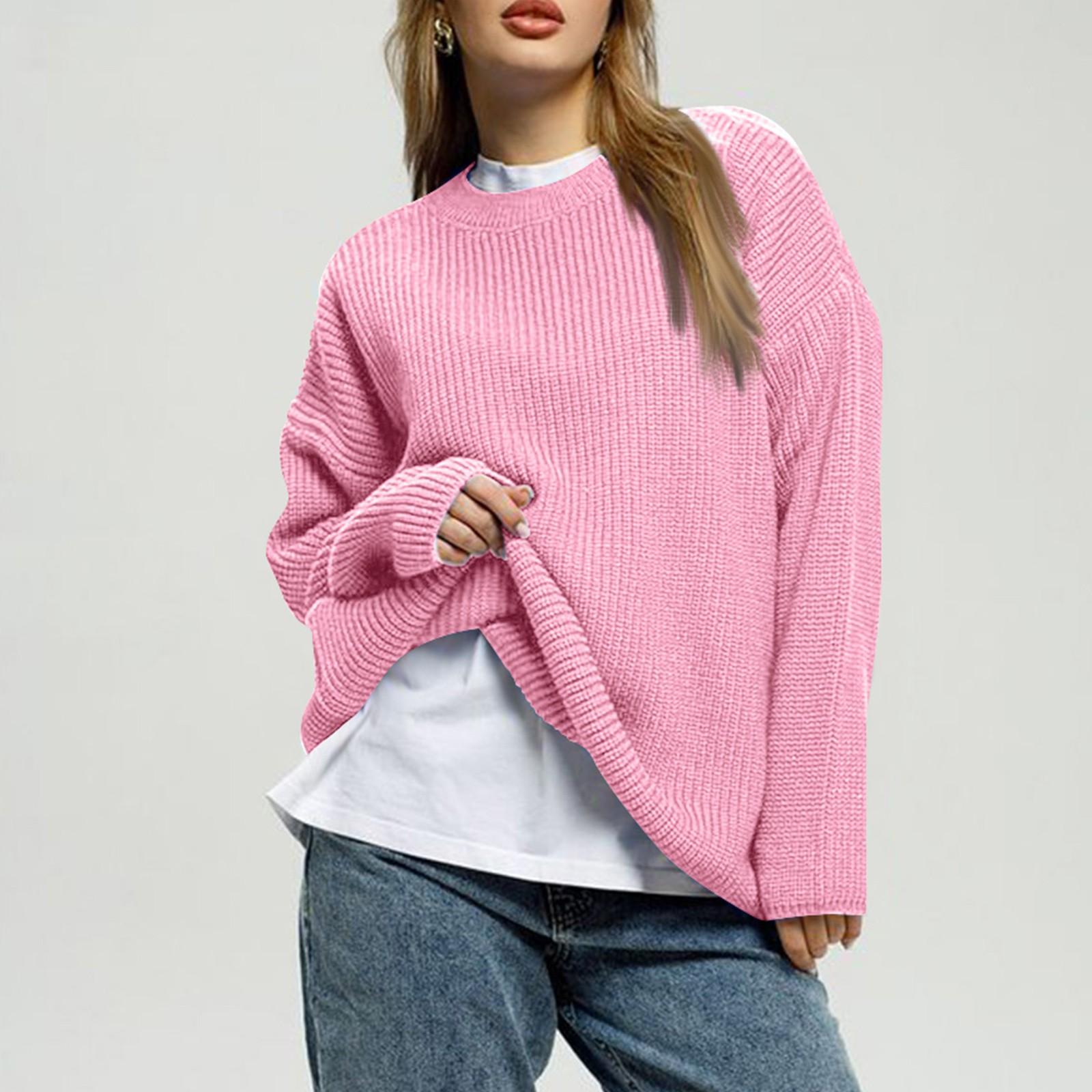 

Женская модная спортивная одежда с круглым вырезом и длинными рукавами, полосатая толстовка S розовый