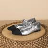 Mary Jane shoes women wear high-end silver single shoes women's 2025 autumn French style not tired feet temperament high heels