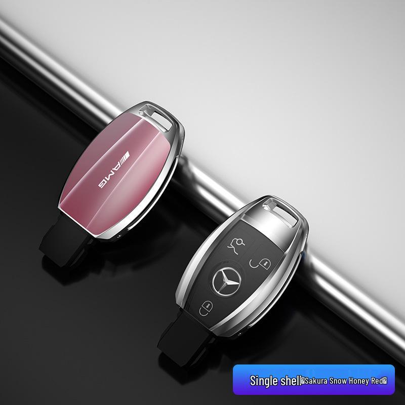 Kompatibelt nøkkelskall og deksel for Mercedes-Benz E-klasse, C-klasse, A200L, GLB, GLC260.