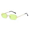 Fashion Vintage Rimless Square Sunglasses Women Men Luxury Brand Designer Popular Travel Small Frame Sun Glasses Sexy Ladies