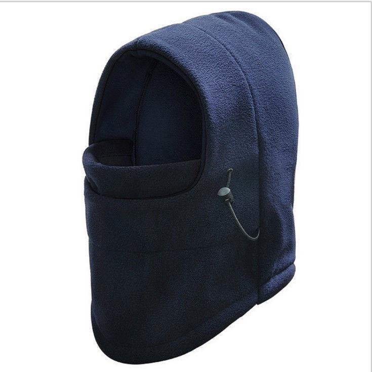 Winter Outdoor Fleece Ski Hat: Thick, Warm, Windproof Headgear with Face and Neck Protection for Cycling and Sports