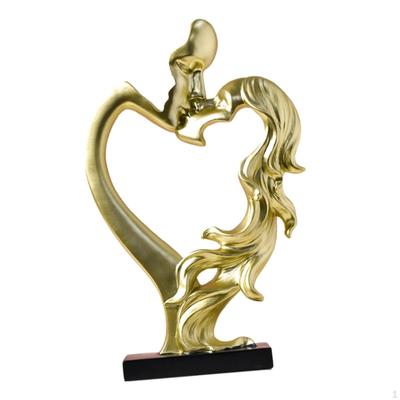 Küssende Paar-Figur, Desktop-Ornament, Kuss-Statue für den Mittelpunkt, Schreibtisch, Schlafzimmer, Zuhause