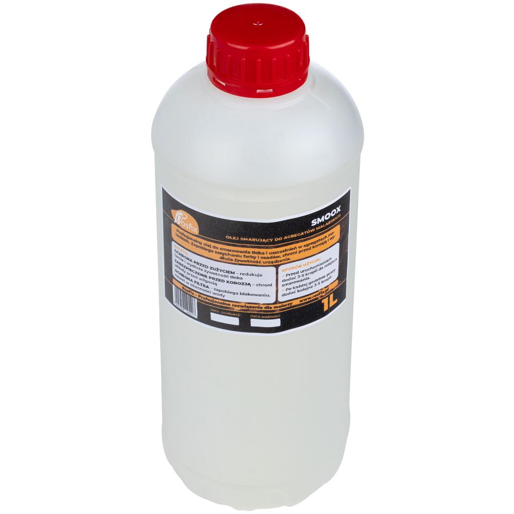Rosfix SmooX Olej Smarujący do Agregatów Malarskich – Ochrona Tłoka i Uszczelnień | Pojemność 1L | Skuteczna Ochrona przed Korozją