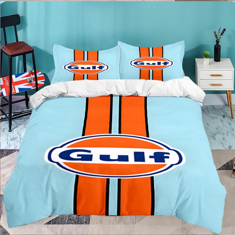 3PCS Gulf Car Bedding Set,Including 1pc Duvet Cover And 2pcs Pillowcases Perfect for Bedroom, Dormitory, Large size Fan Christmas gift