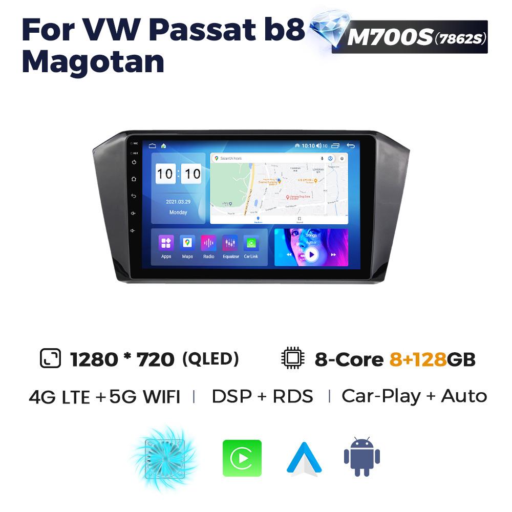 Navifly 2Din Android Carplay Multimedia Radio pentru mașină pentru Volkswagen VW Magotan Passat B8 2015-2025 DSP Navigație GPS Stereo