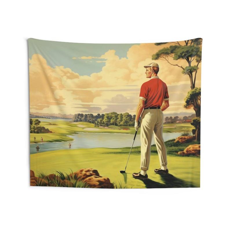 Golf tapestry 75x100 чёрный