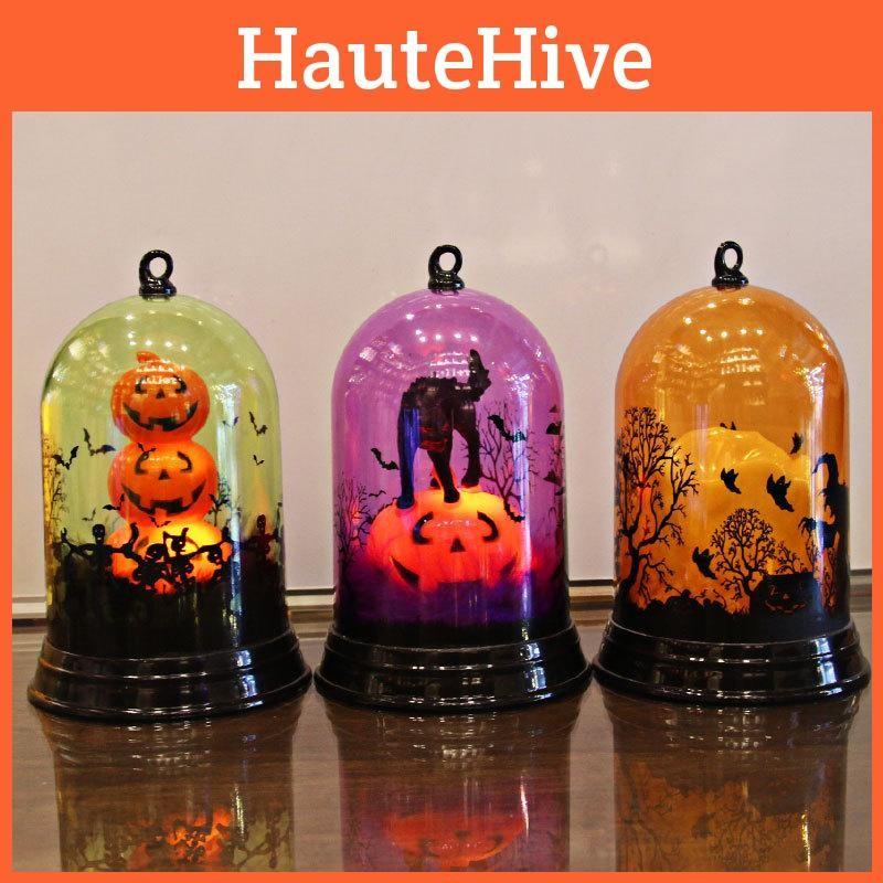 Halloween Christmas Pumpkin Witch Night Led Light Lamp Decoration Party Holiday