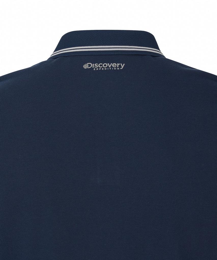 DISCOVERY EXPEDITION Men'S Collar Tipping Polo Shirt (D/Indigo)