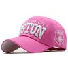 Oston Three-Dimensional Embroidery Letters Men And Women Baseball Hat Cotton Washed Outdoor Cap Hipster