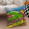 Red Hot Chili PPeppers band Cushion Cover Throw Pillow Cover Hidden Button Durable Polyester Chair Cushion