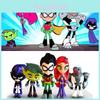 Lebhaftes Teen Titans Go Figurenset mit Robin Raven Beast Boy Starfire Sammlerstücken