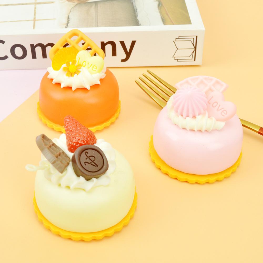 6PCS Simulation Birthday Cake Fake Cake Model Dessert Decorated Window Display Samples Fake Food Photography Props Home Decor