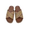 Coach Crossover Sandals Brown CA158-NXZ